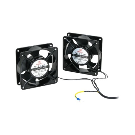 Conjunto de 2 ventiladores de sistema de refrigeração para Rack