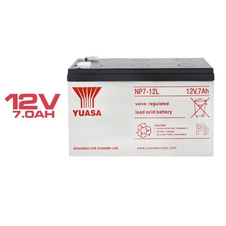 Bateria Yuasa NP7-12L chumbo ácido 12V 7Ah