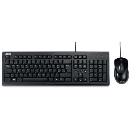 Teclado + Rato Asus U2000 Black USB CoPilot