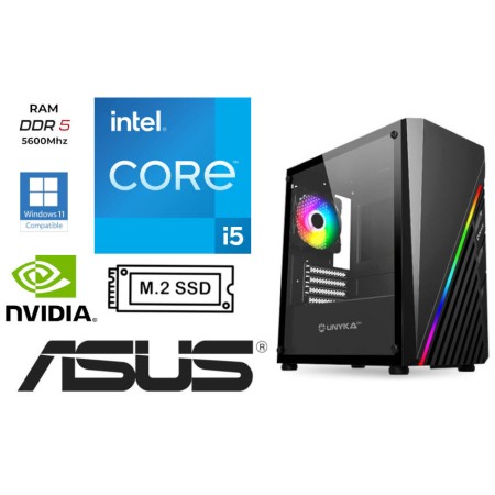 ThunderChip® GAMER - Intel Core i5 14400F - 16GB - 1TB m.2 SSD - ASUS DUAL-RTX4060-O8G-V2