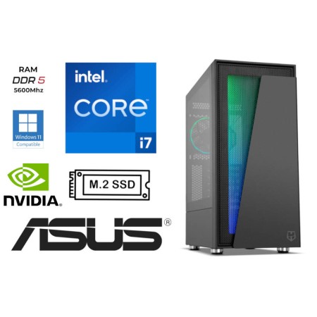 ThunderChip® EXTREME i7 14X - Intel Core i7 -14700K - 32GB - 1TB m.2 SSD - ASUS DUAL-RTX3050-O8G-V2