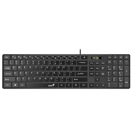 Teclado Genius SlimStar 126  Black USB