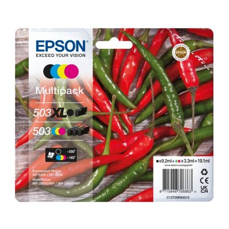 Epson Multipack 4  (503 cores STD +  503XL preto)