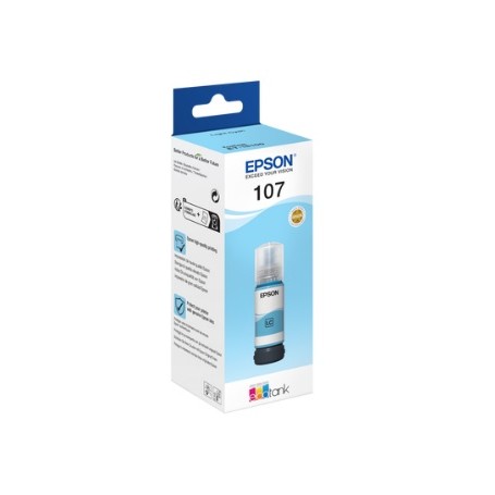 Epson 107 EcoTank Light Cyan ink bottle